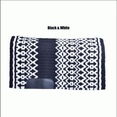 RHC Show Saddle Blanket- Blk/Wht