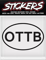 Can-Pro OTTB Oval Bumper Sticker