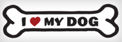 I Love My Dog - Vinyl Sticker