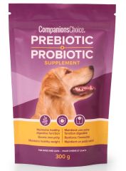 Companions Choice Prebiotic + Probiotic Pet Supplement 300g 