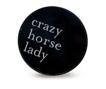 Spiced Equestrian Crazy Horse Lady Phone Grip-Onyx