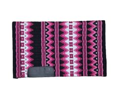 RHC Show Saddle Blanket - Dark Pink / Pink / Black