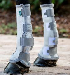 Horseware® Fly Boots - Silver/Titanium Grey & Silver