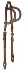 Two Ear Plain Headstall with Reins