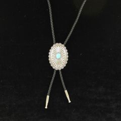Double S Adult Bolo Oval Flower
