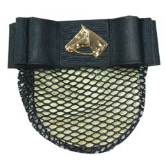 Hair Bow with Gold Horse Head