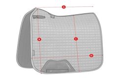 Elite Dressage Saddle Pad- Peacoat