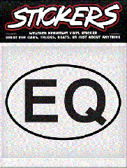 EQ Oval Bumper Sticker