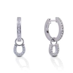 Kelly Herd Hanging Horseshoe Earrings