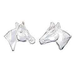 Montana Little Silver Horse Head Earrings ER41