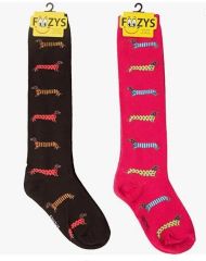 Foozys Knee High Socks - Dachshund in Sweaters