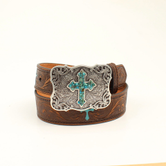 Youth Turquoise Cross Belt