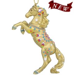 Trail of Painted Ponies - Golden Jewel Pony Ornament