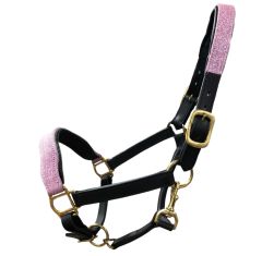 Bromont Glitter Halter - Pink/Black - Pony to Draft sizes!