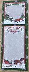 Hatley Sleigh Sticky Notes and Magnetic List
