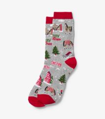 Hatley Christmas Tree Farm Women's Crew Socks