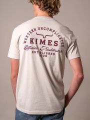 Kimes Ranch Heavy Text Tee Natural