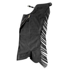 Hobby Horse Ultrasuede Fringed Youth Show Chaps - Black