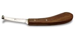 Kopper Tools Hoof Knife - Narrow Right with stainless steel blade