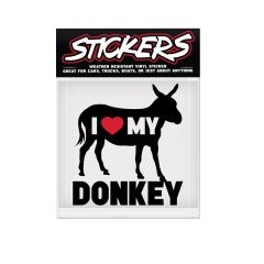 Can-Pro I Love My Donkey Bumper Sticker