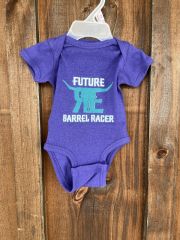 RANCHY EQUESTRIAN Future Discipline Baby Short Sleeve Sleeper - Purple