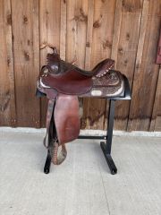 Used Circle Y Equitation Saddle With Silver