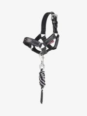 LeMieux Toy Pony Leather Headcollar & Leadrope - Black 