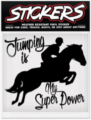 Jumping is My Super Power Sticker