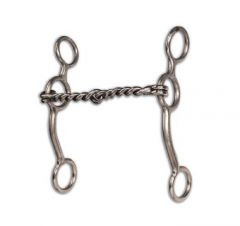 PC Equissential Long Shank Bit - Twisted Wire Snaffle 