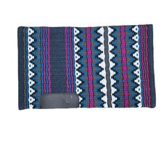 RHC Show saddle Blanket - Midnight Green / Pink / Teal