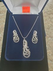 Montana Scroll Earring/Necklace Set