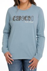 CINCH Womens L/S Cotton Jersey - Light Blue