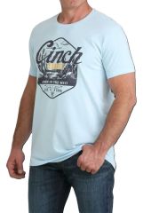 CINCH MENS T-SHIRT - LT BLUE