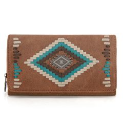 Montana West Aztec Collection Wallet - Brown