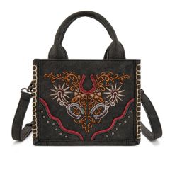 Montana West Western Embroidered Mini Tote Crossbody