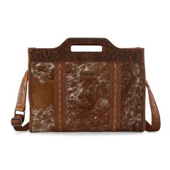 Wrangler Genuine Cowhide Carry-All Cowhide Large Tote /Crossbody