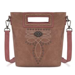 Montana West Cut-Out Embroidered Top Handle Crossbody