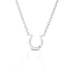 Kelly Herd Single Stone Horseshoe Necklace