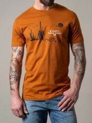 Kimes Ranch Men's Western Desert Tee - Clay