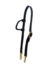 L & W Nylon Headstall With Snaps - Blk