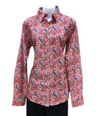 RHC Easy Care Show Shirt - Pink Paisley