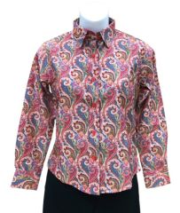 RHC Youth Easy Care Show Shirt - Pink Paisley