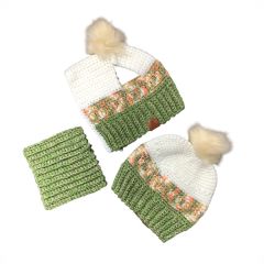 Tilly's Treasures 3Pc Crochet Set - White/Olive/Orange