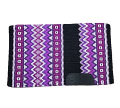 RHC Show Saddle Blanket - Pink / Royal Blue / Teal