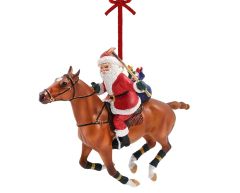 Breyer Polo Playing Santa Santa Ornament 2023