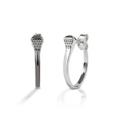 Kelly Herd Post Back Nail Hoop Earrings