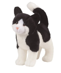 Scooter the Black and White Cat Plush Toy