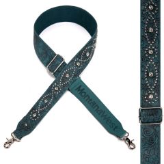  Montana West Western Guitar Style Tooled/Studded Crossbody Strap