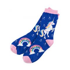 Hatley Rainbow Unicorns Women's Crew Socks
