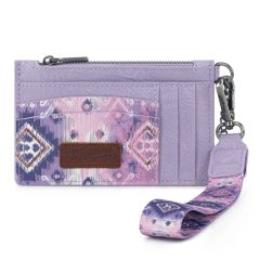 Wrangler Aztec Key Chain Wristlet Card Wallet - Purple